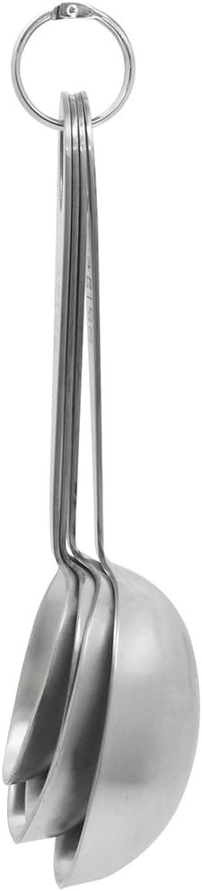 Lindys MPC4 4-Piece Stainless Steel Measuring Scoop Set,Silver, 9 inches long