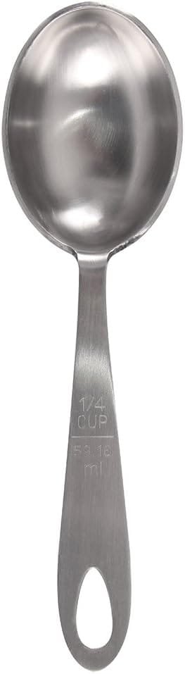 Lindys MPC4 4-Piece Stainless Steel Measuring Scoop Set,Silver, 9 inches long