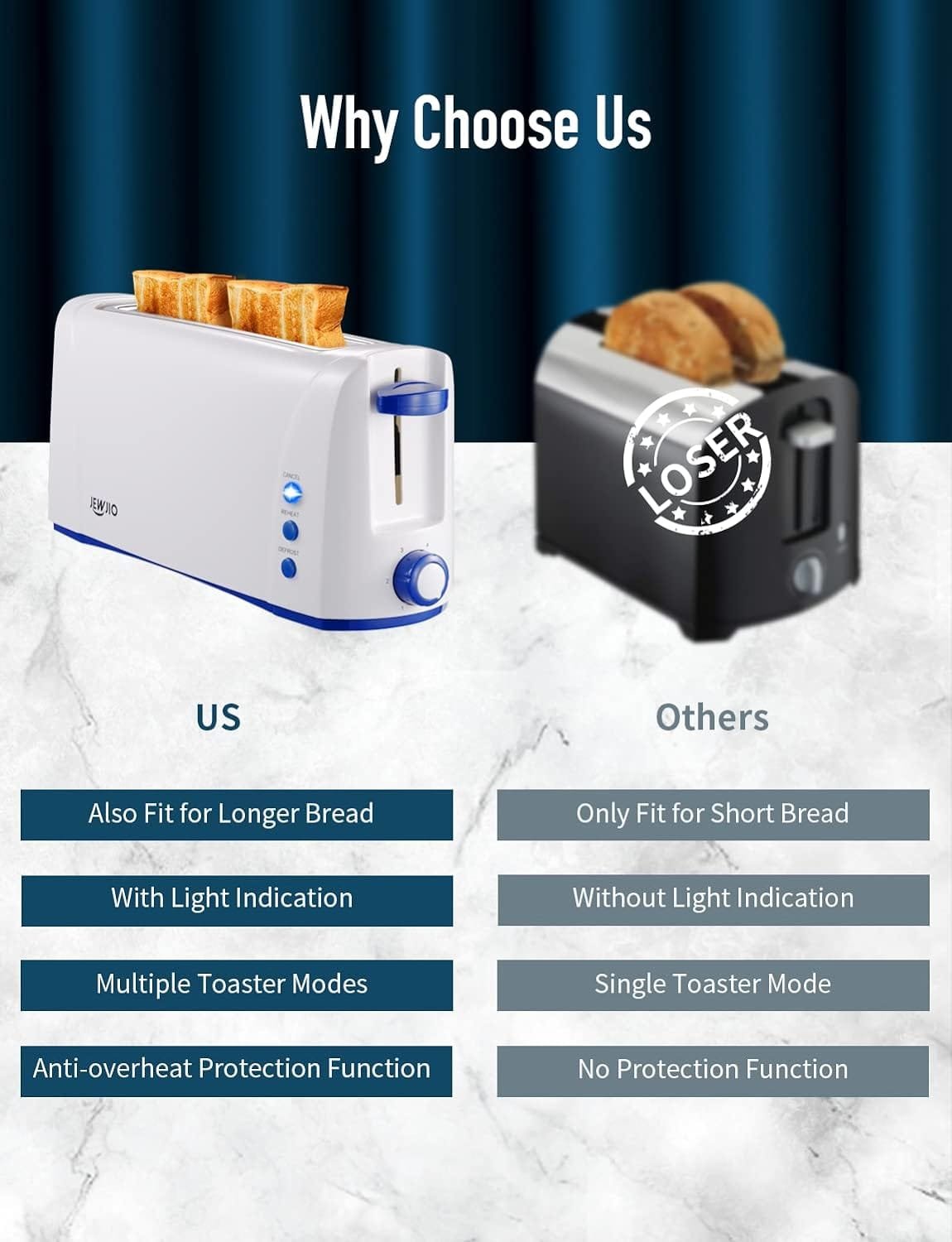 Long Slot Toaster 2 Slice Best Toaster 2 Slice Wide Slot, Vintage Black Toaster with Defrost/Reheat/Cancel/6 Bread Shade Settings/Removable Crumb Tray for Waffles Bagels, Easy To Use, 1000w Long Slot Toaster 2 Slice Best Toaster 2 Slice Wide Slot, Vintage Black Toaster with Defrost/Reheat/Cancel/6 Bread Shade Settings/Removable Crumb Tray for Waffles Bagels, Easy To Use, 1000w