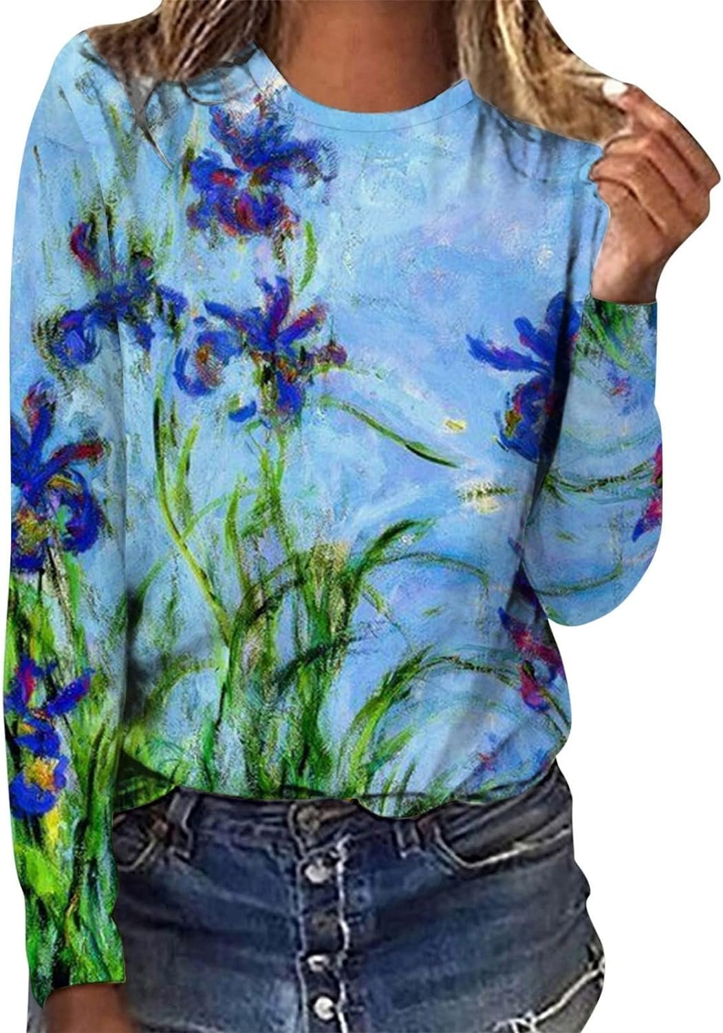 Loyalt Womens Tops Tank School Starts Long-Sleeved Shirt for Lady Plaid Boat Neck Tshirts Dresses Platform Cup