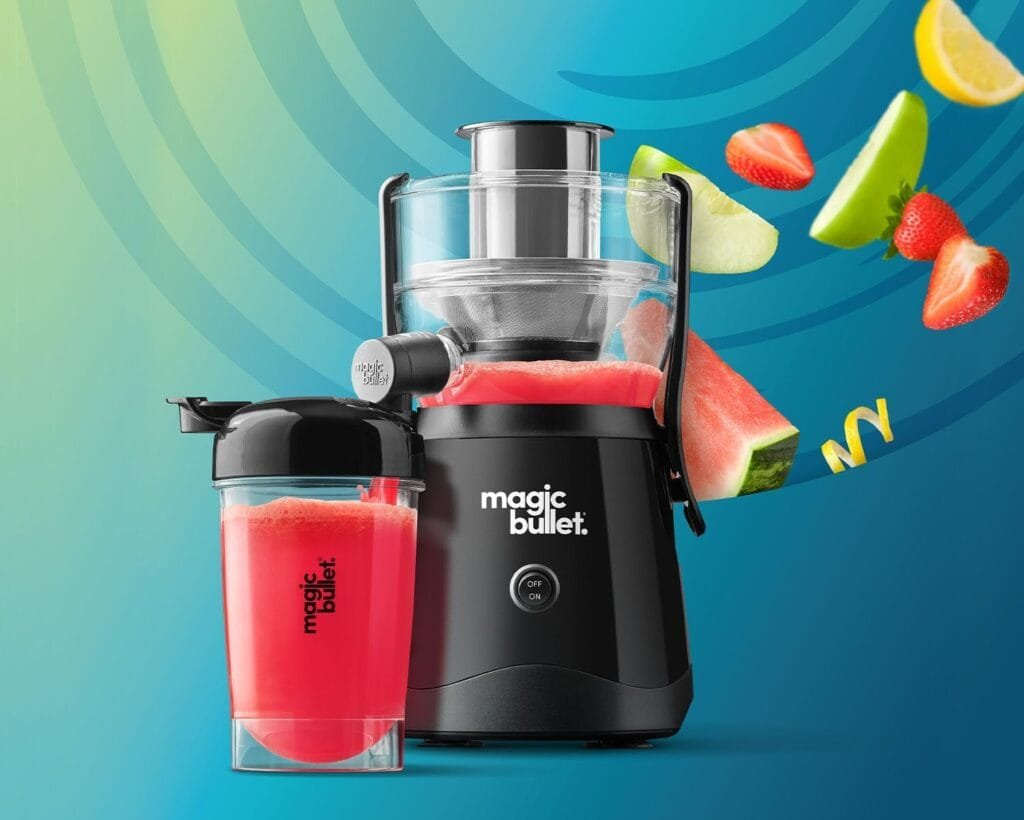 Magic Bullet Mini Juicer with Cup, Black and Silver