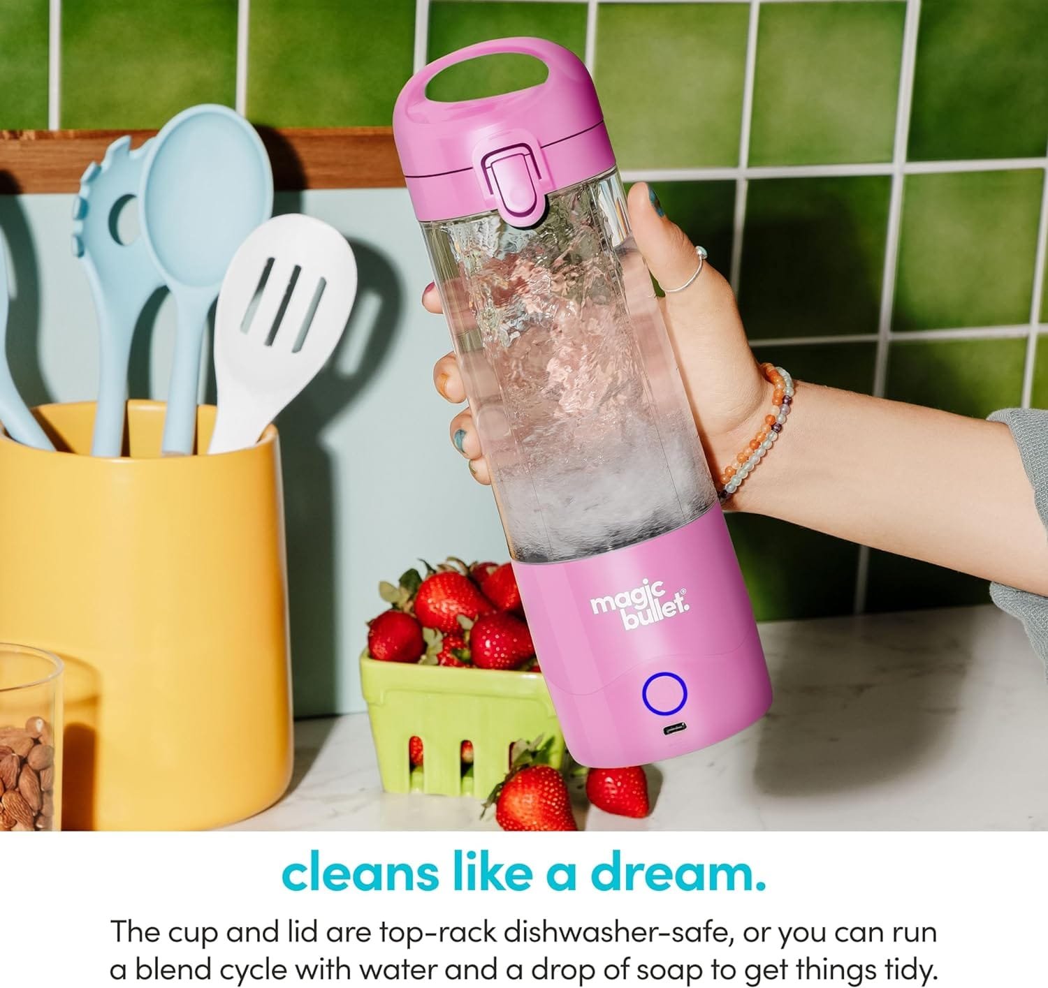 magic bullet Portable Blender MBPB50100W White magic bullet Portable Blender MBPB50100W White