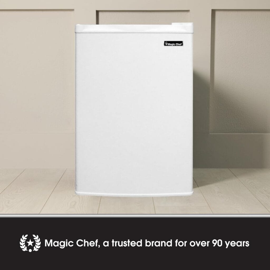 Magic Chef Mini Freezer, Compact Freezer for Extra Freezer Space, Small Freezer for Office, Apartment, or Dorm, 3.0 Cubic Feet, White