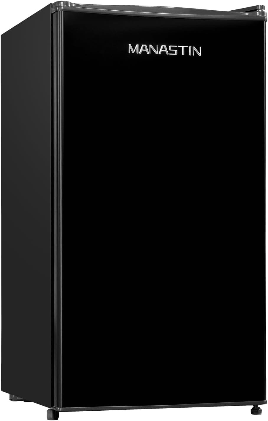 Manastin 3.2 Cu. Ft Mini Fridge with Freezer for Bedroom, Dorm, Office, Compact Refrigerator with Adjustable Thermostat, Removable Glass Shelves and Reversible Door (Black) Manastin 3.2 Cu. Ft Mini Fridge with Freezer for Bedroom, Dorm, Office, Compact Refrigerator with Adjustable Thermostat, Removable Glass Shelves and Reversible Door (Black)