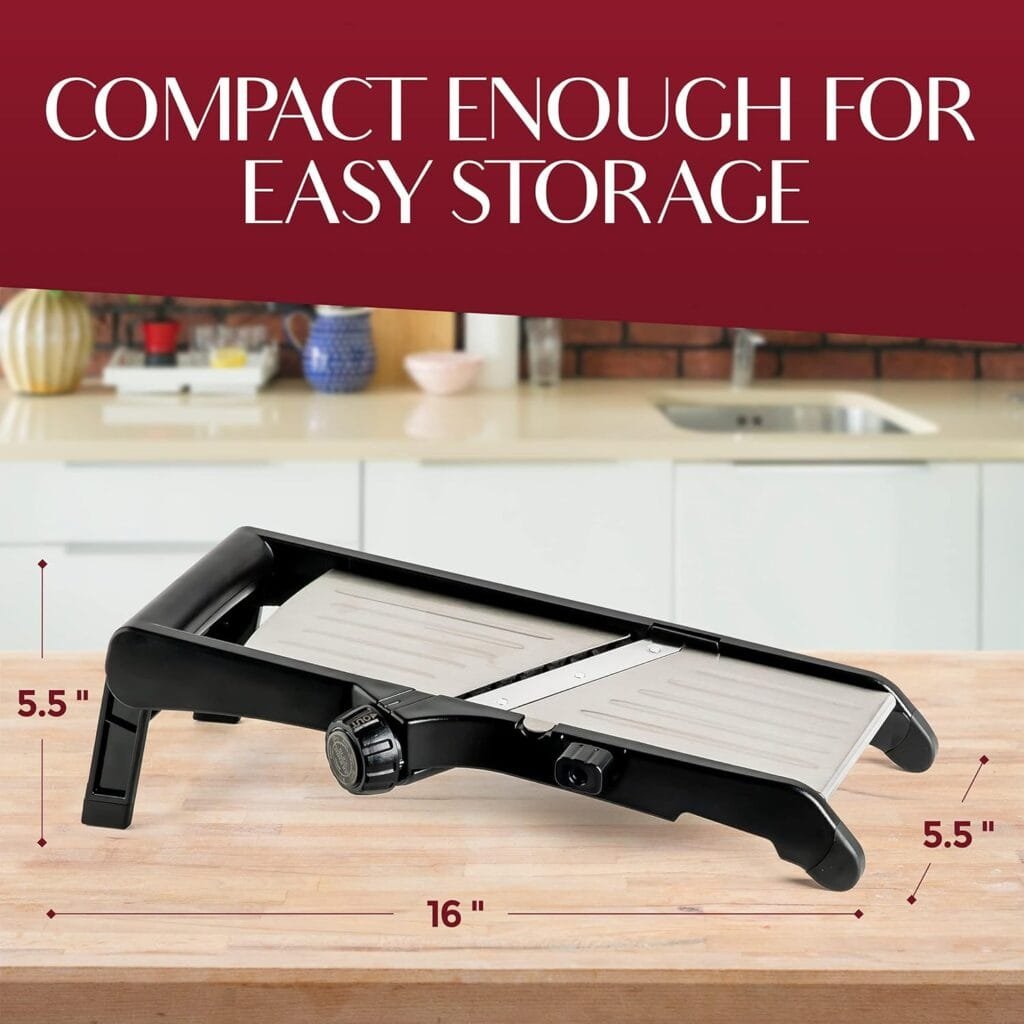 Mandoline Food Slicer, Adjustable Stainless Steel with Waffle Fry Cutter Crinkle Cut Potato Chip Vegetable Onion Mandoline Food Slicer, Adjustable Stainless Steel with Waffle Fry Cutter Crinkle Cut Potato Chip Vegetable Onion