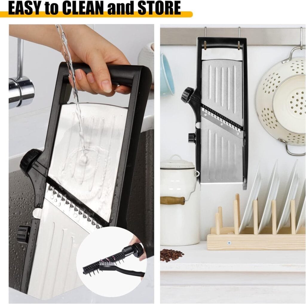 Mandoline Food Slicer for kitchen, Adjustable Stainless Steel Mandoline Vegetable slicer, Food slicer Onion Potato Chip French Fry 7 in-1 vegetable slicer Mandoline Food Slicer for kitchen, Adjustable Stainless Steel Mandoline Vegetable slicer, Food slicer Onion Potato Chip French Fry 7 in-1 vegetable slicer