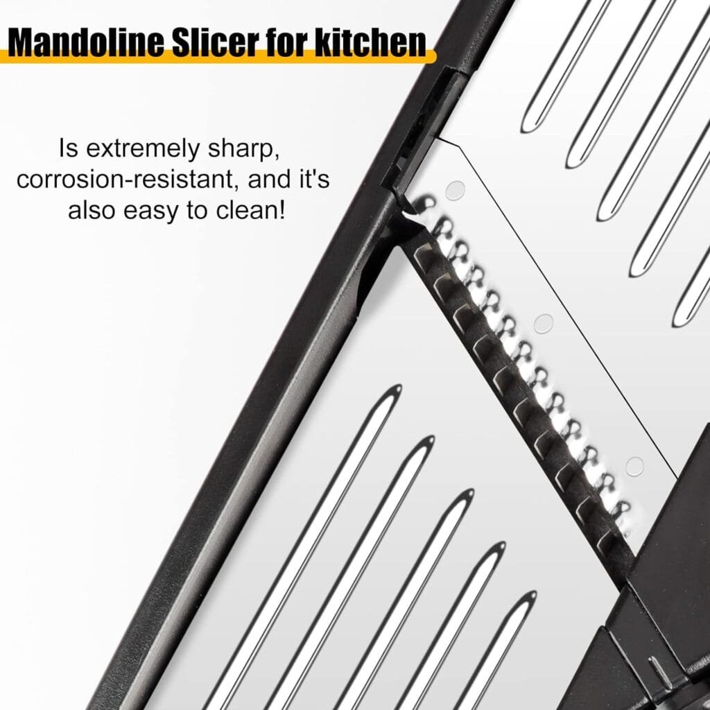 Mandoline Food Slicer for kitchen, Adjustable Stainless Steel Mandoline Vegetable slicer, Food slicer Onion Potato Chip French Fry 7 in-1 vegetable slicer Mandoline Food Slicer for kitchen, Adjustable Stainless Steel Mandoline Vegetable slicer, Food slicer Onion Potato Chip French Fry 7 in-1 vegetable slicer
