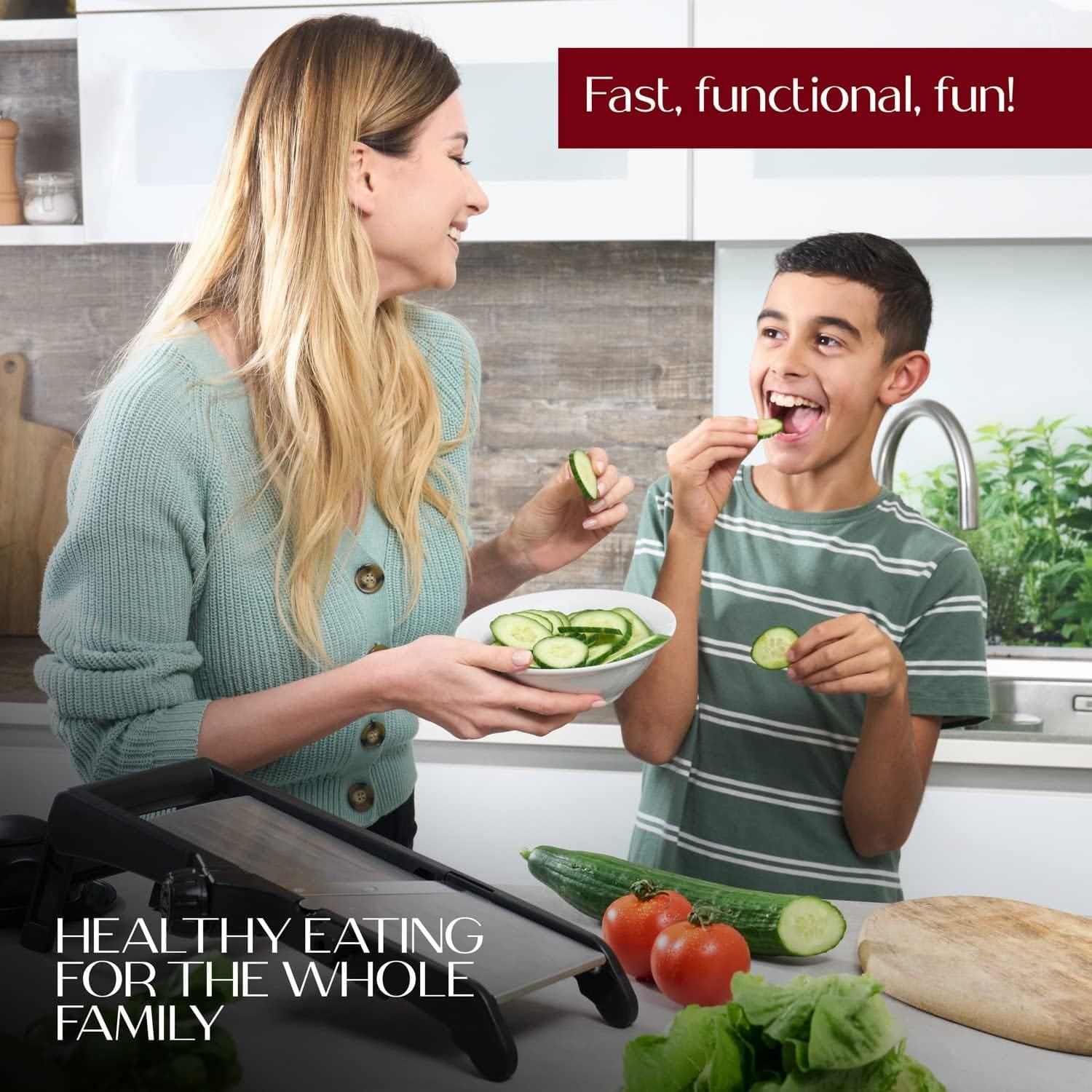 Mandoline Slicer  Waffle Cutter – 6-Setting Stainless Steel Adjustable Mandoline Slicer for Kitchen Professional  Cut-Resistant Gloves – Waffle-Cut Vegetable Slicer and Chopper by Gourmetly