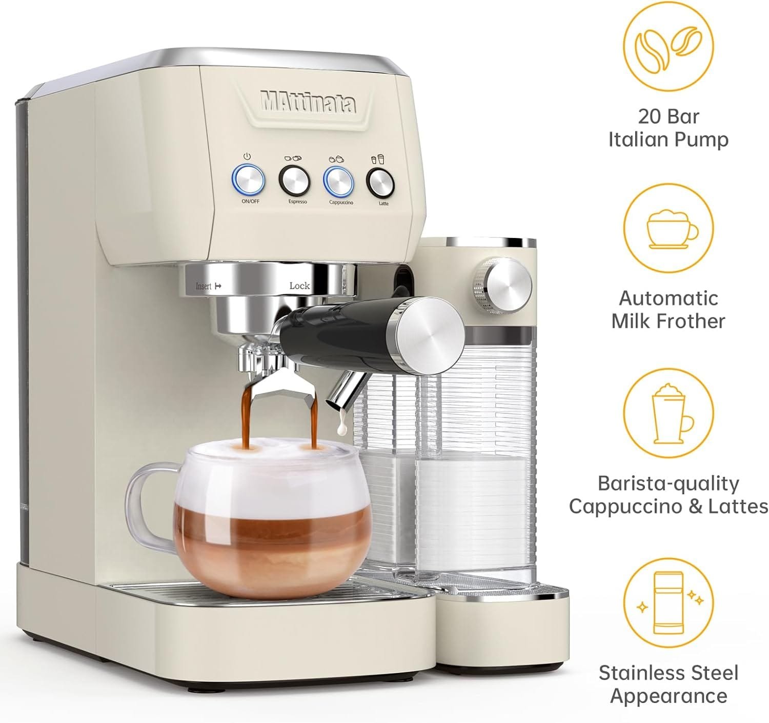 mattinata-espresso-machine-20-bar-cappuccino-machines-for-home-latte-machine-with-automatic-milk-frother-valentines-day- - Cooking Appliance World