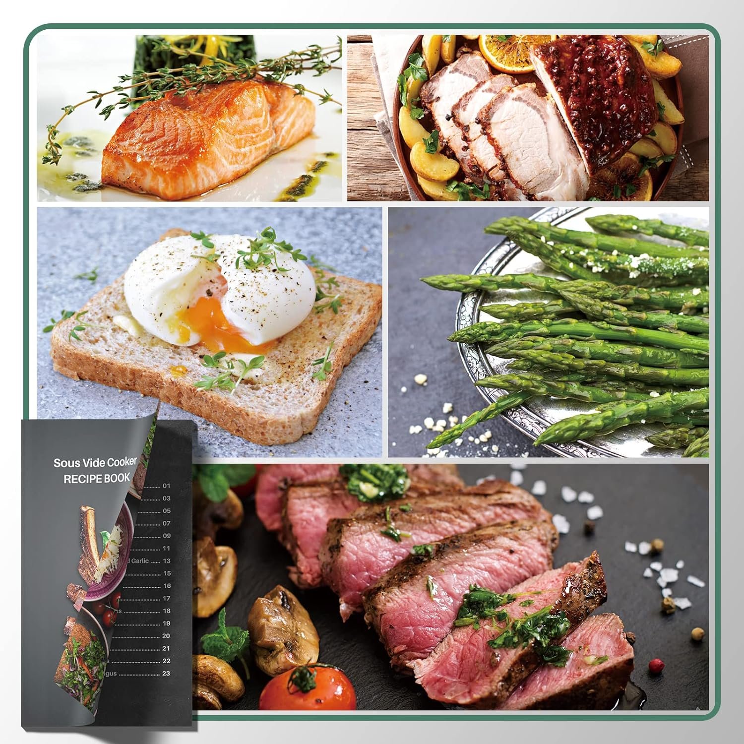 Mecity Sous Vide Precision Cooker Machine 1100W Water Bath Cooking Steak Vegetable Meat Fish 0.5 Degrees Accuracy Immersion Circulator with Recipes Mecity Sous Vide Precision Cooker Machine 1100W Water Bath Cooking Steak Vegetable Meat Fish 0.5 Degrees Accuracy Immersion Circulator with Recipes