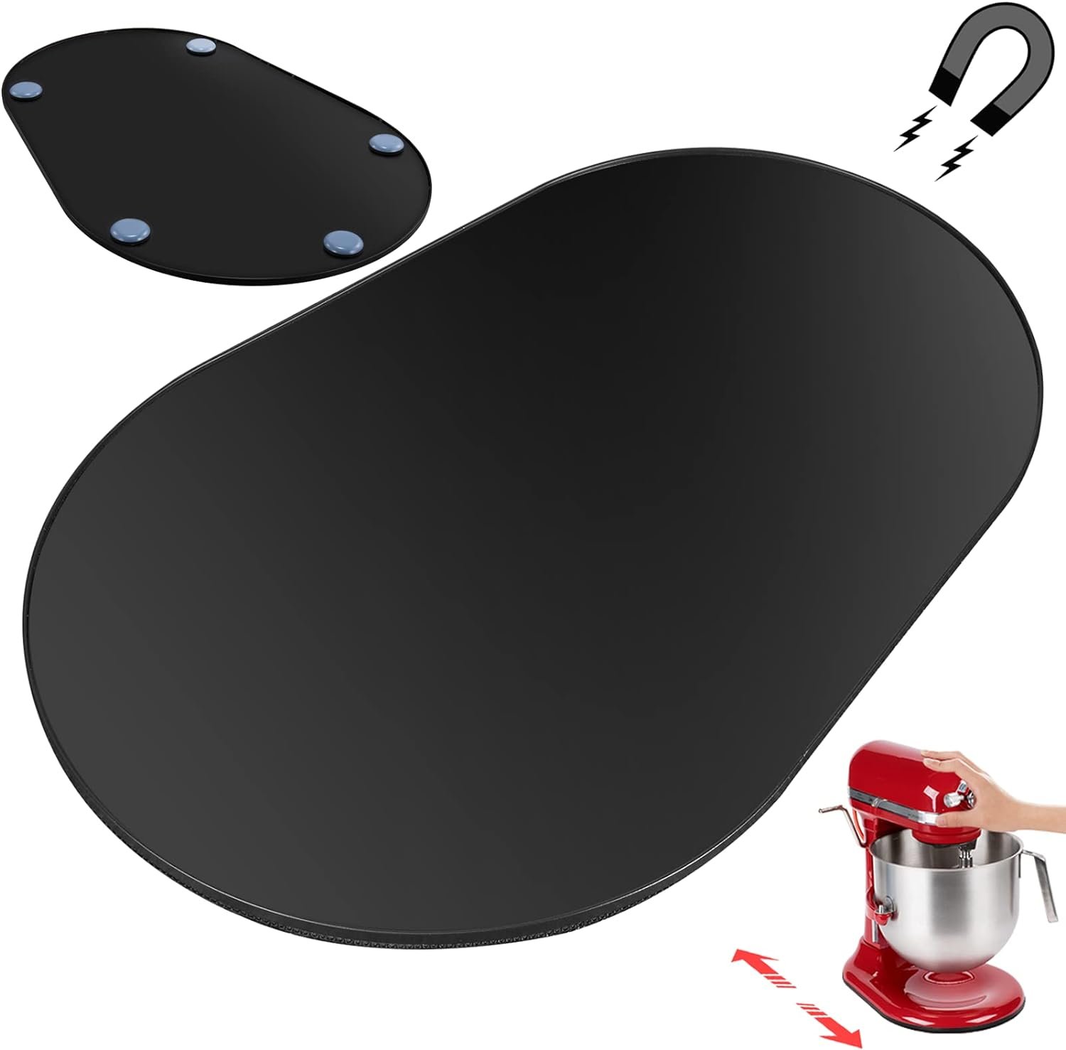 Metal Mixer Slider Mat for KitchenAid 5-8 Qt Bowl Lift Stand Mixer - Kitchen Appliance Sliding Tray Countertop Mixer Mover Slide Mats Pad Compatible with Kitchen Aid Professional 600 Stand Mixer Metal Mixer Slider Mat for KitchenAid 5-8 Qt Bowl Lift Stand Mixer - Kitchen Appliance Sliding Tray Countertop Mixer Mover Slide Mats Pad Compatible with Kitchen Aid Professional 600 Stand Mixer