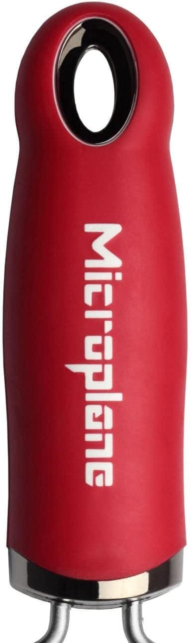 Microplane Gourmet Series Cheese Grater with Soft Touch Handle (Extra Coarse, Black)