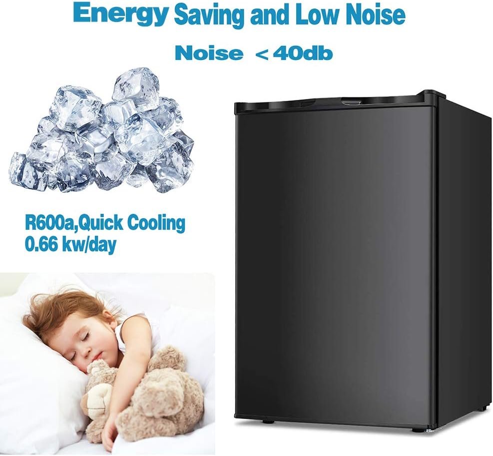 Mini Freezer Countertop 3.0 Cu.ft Small Freezer Upright Black Compact Upright Freezer with Reversible Single Door,Removable Shelves Free Standing Mini Freezer with Adjustable Thermostat Mini Freezer Countertop 3.0 Cu.ft Small Freezer Upright Black Compact Upright Freezer with Reversible Single Door,Removable Shelves Free Standing Mini Freezer with Adjustable Thermostat