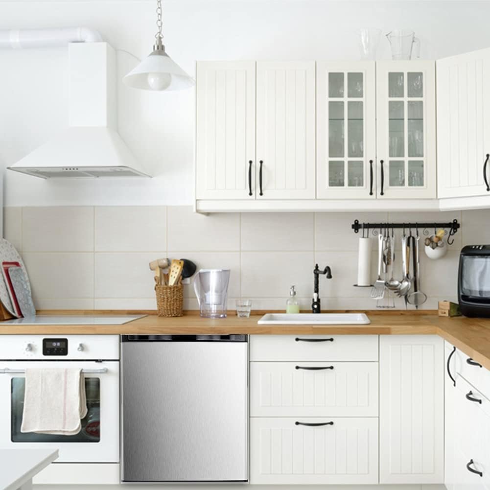 Mini Freezer Countertop 3.0 Cu.ft Small Freezer Upright Black Compact Upright Freezer with Reversible Single Door,Removable Shelves Free Standing Mini Freezer with Adjustable Thermostat Mini Freezer Countertop 3.0 Cu.ft Small Freezer Upright Black Compact Upright Freezer with Reversible Single Door,Removable Shelves Free Standing Mini Freezer with Adjustable Thermostat