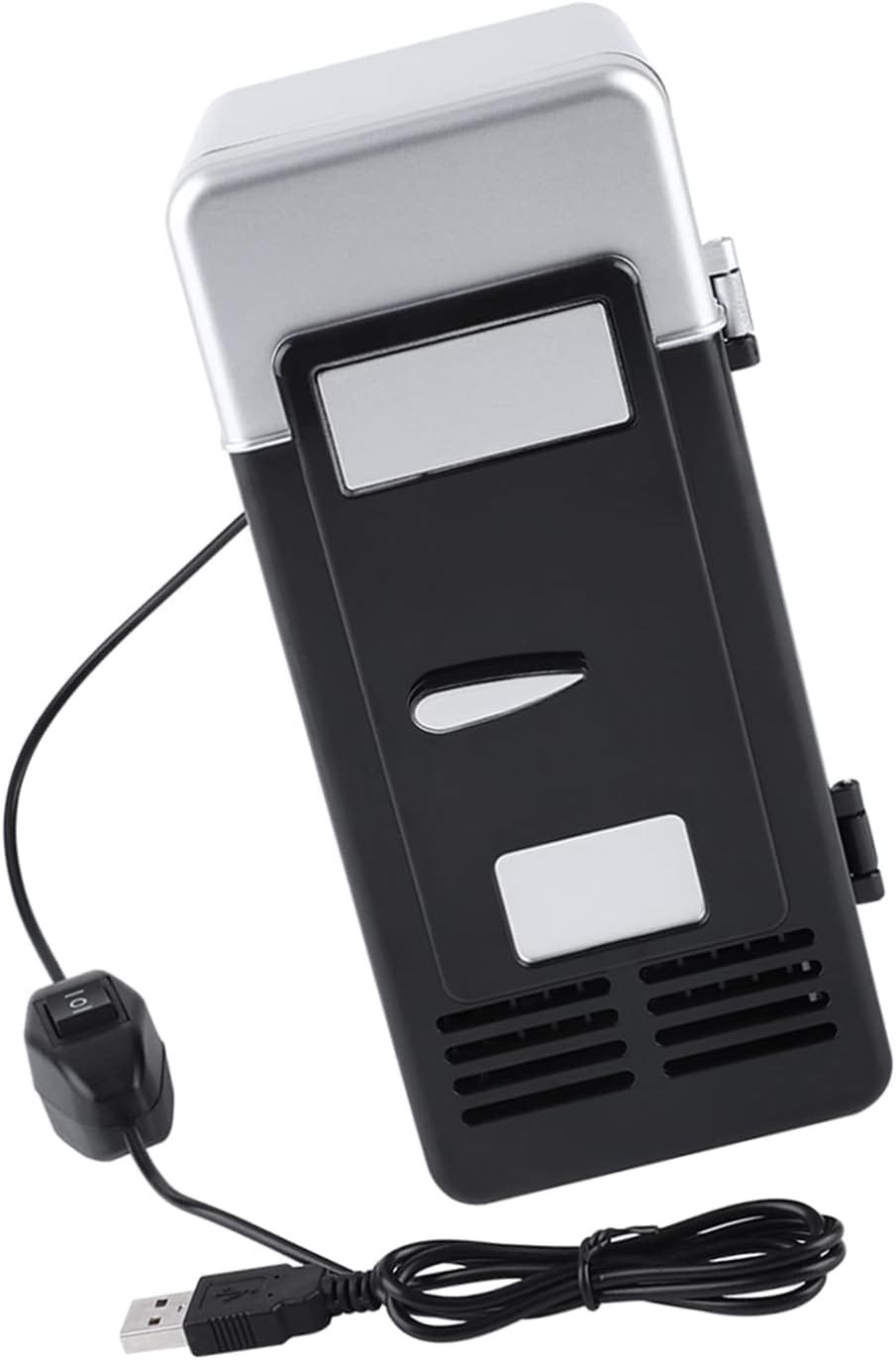 Mini Fridge,Portable Cooler and Warmer, Portable LED Mini USB Refrigerator Drinks Beverage Cans Refrigerator, Mini Fridge for Bedroom Car Office Desk Dorm Room