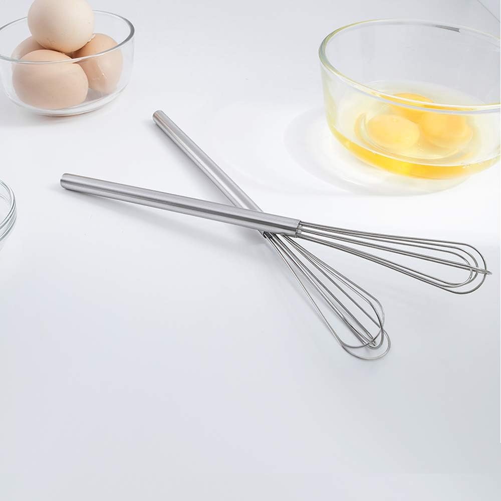 Mini Whisk, Small Whisk, Stainless Steel Skinny Whisk Egg Beater Wire Whisk for Blending, Whisking, Beating, or Stirring,10 Inch Mini Whisk, Small Whisk, Stainless Steel Skinny Whisk Egg Beater Wire Whisk for Blending, Whisking, Beating, or Stirring,10 Inch