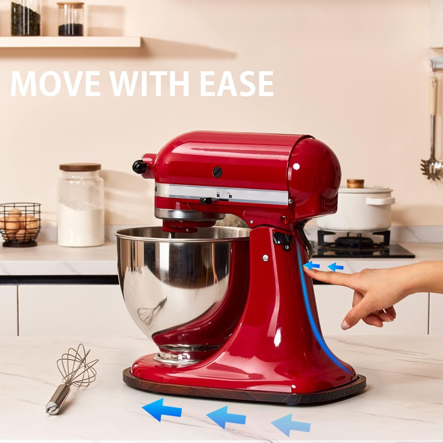 Mixer Slider Mat for Kitchen Aid Bowl Lift 4.5-5 Qt Stand Mixer Kitchenaid Mixer Accessories, Appliance Sliders for Kitchen Appliance Wood Sliding Tray for Stand Mixer Mixer Slider Mat for Kitchen Aid Bowl Lift 4.5-5 Qt Stand Mixer Kitchenaid Mixer Accessories, Appliance Sliders for Kitchen Appliance Wood Sliding Tray for Stand Mixer