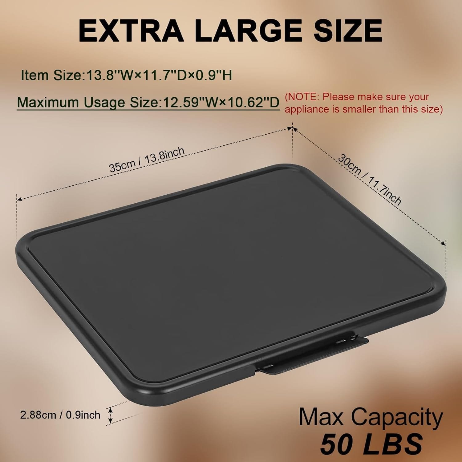 Mixer Sliding Tray for KitchenAid 5-8 Qt Bowl-lift Stand Mixer - Metal Rolling Tray Kitchen Countertop Appliance Slider Storage Moving Caddy with Wheel for Kitchen Aid 5-8 Qt Mixer