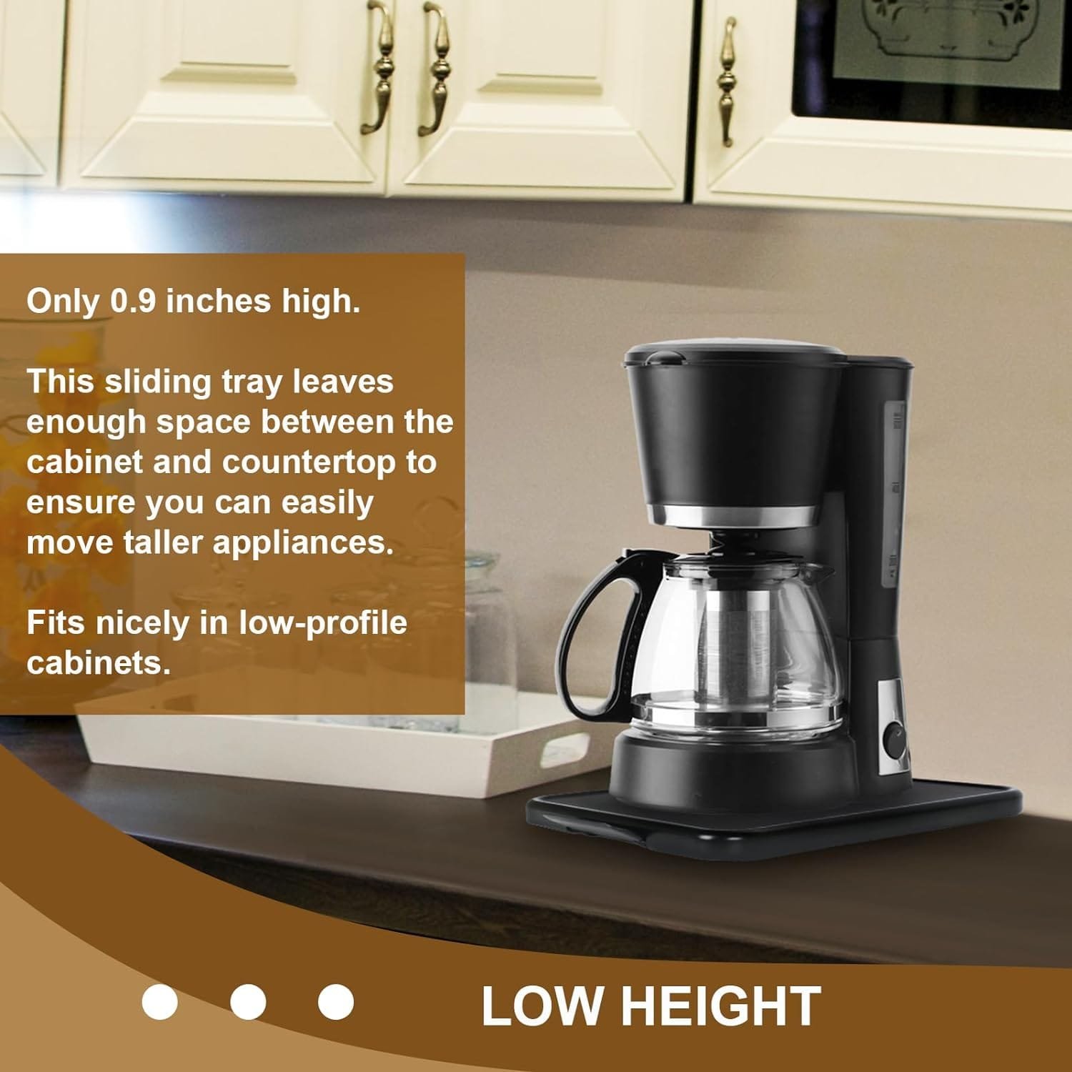 Mixer Sliding Tray for KitchenAid 5-8 Qt Bowl-lift Stand Mixer - Metal Rolling Tray Kitchen Countertop Appliance Slider Storage Moving Caddy with Wheel for Kitchen Aid 5-8 Qt Mixer