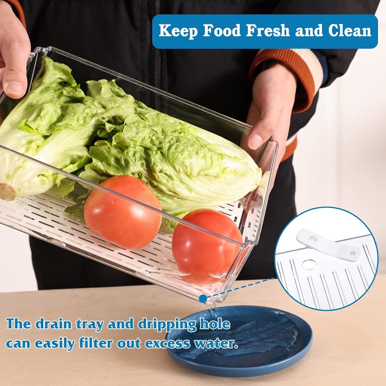 Moretoes 8pcs Refrigerator Organizer Bins, Mini Fridge Organizer, Fridge Organizer and Storage, 4 Sizes Fruit Container for Refrigerator with Lids, for Food Vegetable Drinks Kitchen Moretoes 8pcs Refrigerator Organizer Bins, Mini Fridge Organizer, Fridge Organizer and Storage, 4 Sizes Fruit Container for Refrigerator with Lids, for Food Vegetable Drinks Kitchen