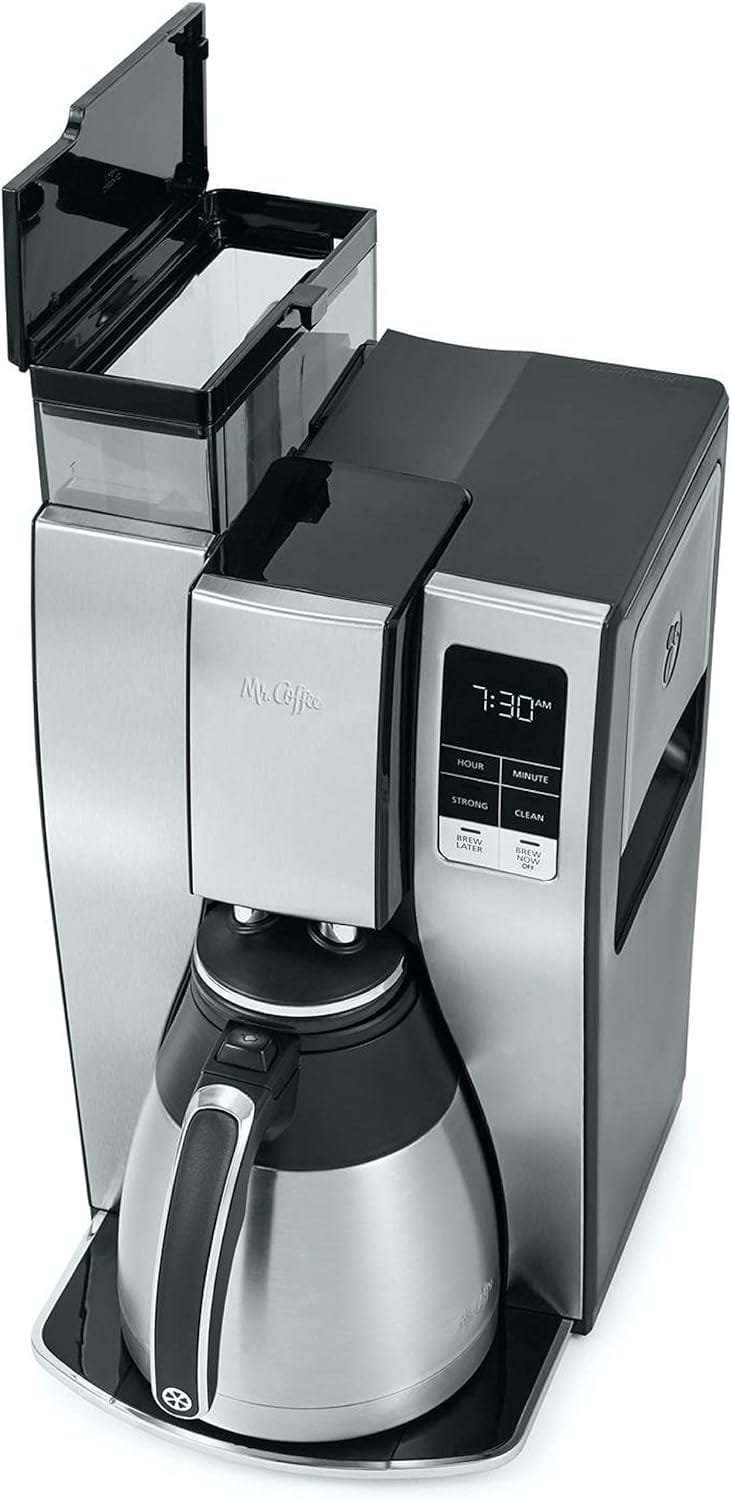 Mr. Coffee 10 Cup Thermal Programmable Coffeemaker, Stainless Steel