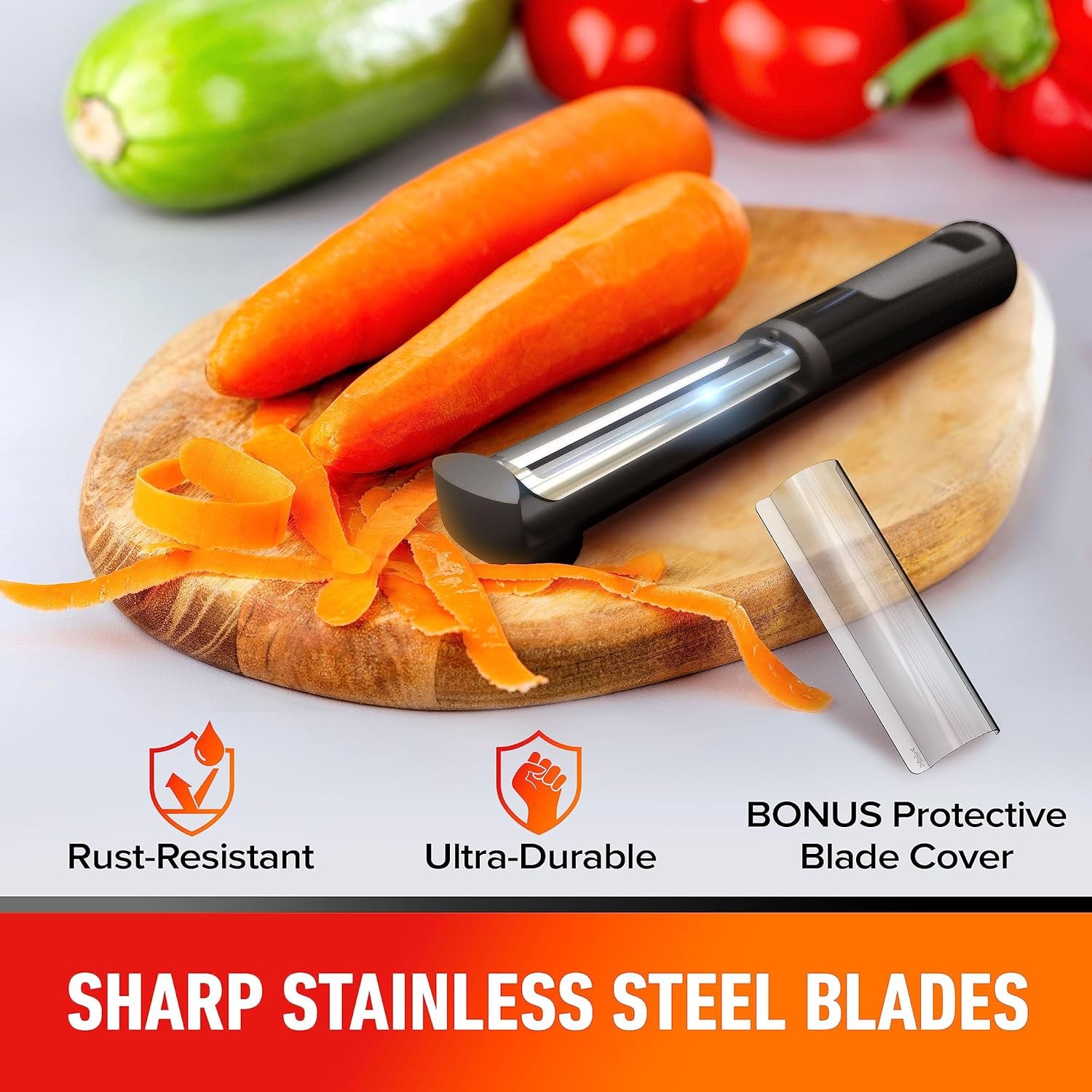 mueller-ultraglide-swivel-vegetable-peeler-for-kitchen-with-ergonomic-non-slip-handle-fruit-veggie-apple-cucumber-potato - Cooking Appliance World