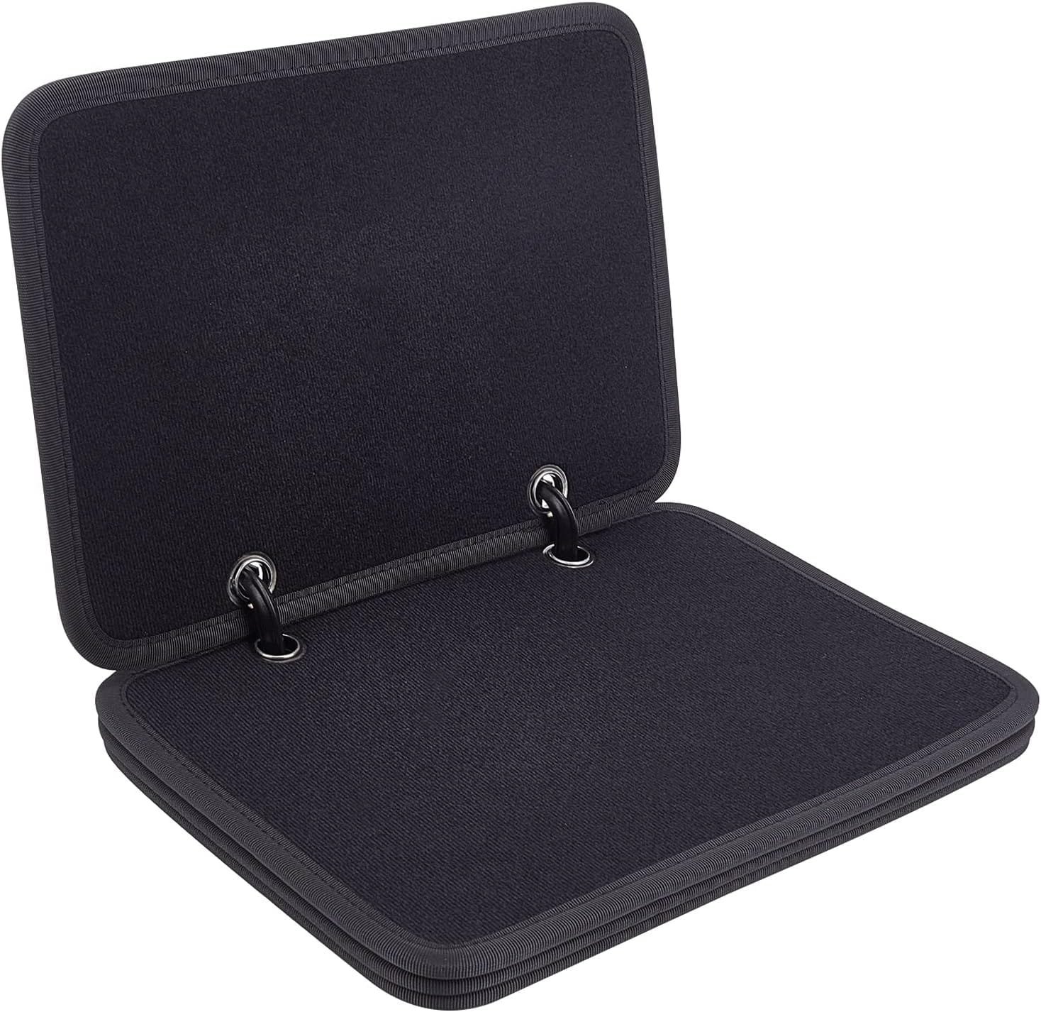 NBEADS Wood Pin Display Case Black, Velvet Pad Badge Display Case Brooch Glass Top Collection Display Case Table Top Display Case Jewelry Display Case for Collectibles, Home Organization