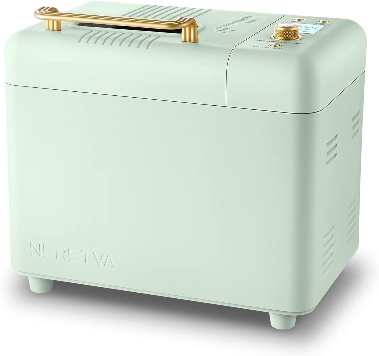 Neretva Bread Maker Machine, 15-in-1 2LB Automatic Breadmaker with Gluten Free Sourdough Setting, Auto Nut Dispenser (Beige) Neretva Bread Maker Machine, 15-in-1 2LB Automatic Breadmaker with Gluten Free Sourdough Setting, Auto Nut Dispenser (Beige)