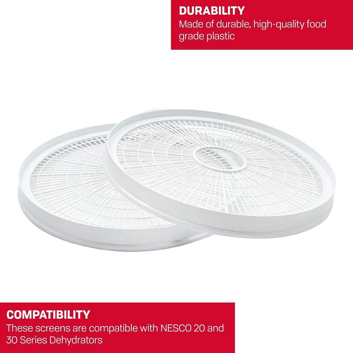NESCO FD-37 Food Dehydrator, For Snacks, Fruit, Beef Jerky,White/Clear, 4 Trays