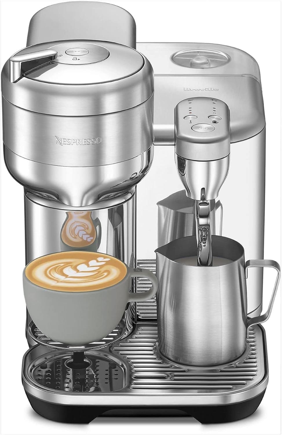 Nespresso Vertuo Creatista Single Serve Coffee Maker, Espresso Machine, BVE850BSS - Brushed Stainless Steel, Medium