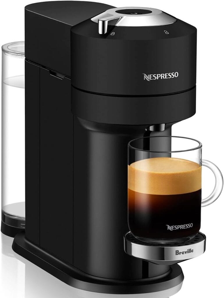 Nespresso Vertuo Next Premium Coffee and Espresso Machine by Breville with Milk Frother, Black, Small