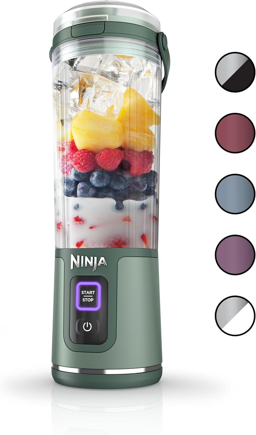 Ninja BC151EM Blast Portable Blender, Cordless, 18oz. Vessel, Personal Blender-for Shakes  Smoothies, BPA Free, Leakproof-Lid  Sip Spout, USB-C Rechargeable, Dishwasher Safe Parts, Forest Green Ninja BC151EM Blast Portable Blender, Cordless, 18oz. Vessel, Personal Blender-for Shakes  Smoothies, BPA Free, Leakproof-Lid  Sip Spout, USB-C Rechargeable, Dishwasher Safe Parts, Forest Green