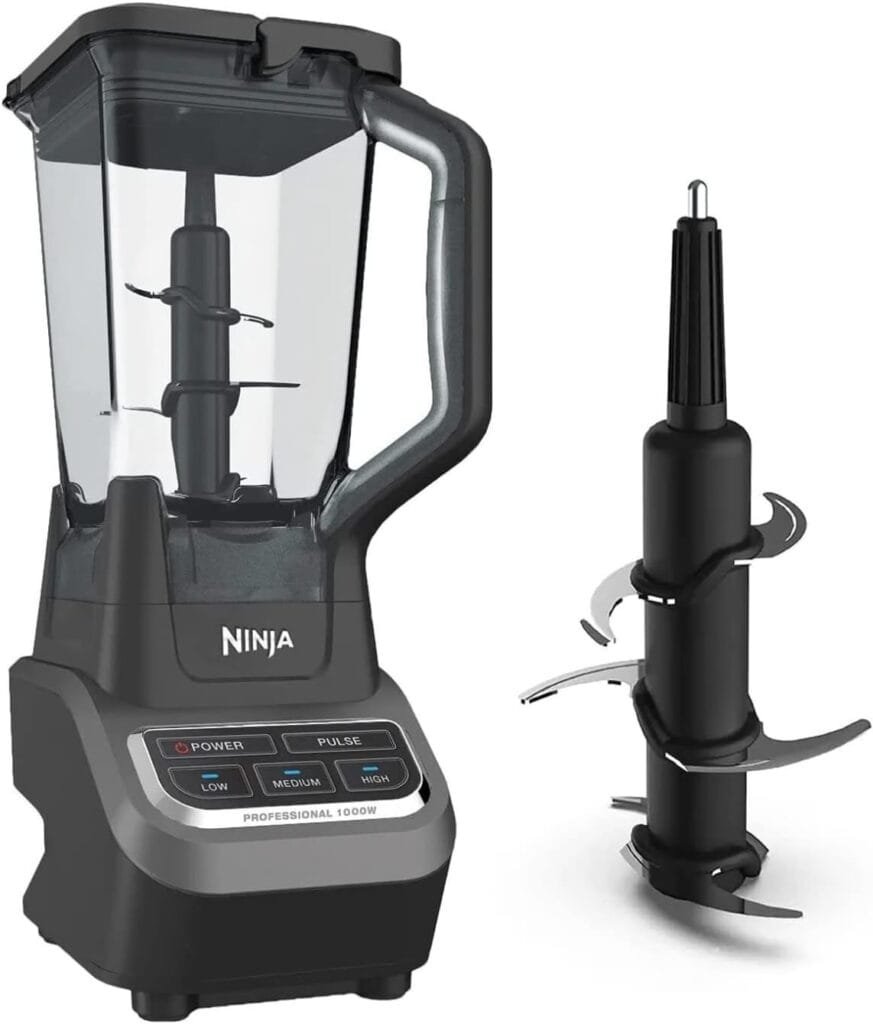 Ninja BL610 Professional 72 Oz Countertop Blender with 1000-Watt Base and Total Crushing Technology for Smoothies, Ice and Frozen Fruit, Black, 9.5 in L x 7.5 in W x 17 in H Ninja BL610 Professional 72 Oz Countertop Blender with 1000-Watt Base and Total Crushing Technology for Smoothies, Ice and Frozen Fruit, Black, 9.5 in L x 7.5 in W x 17 in H