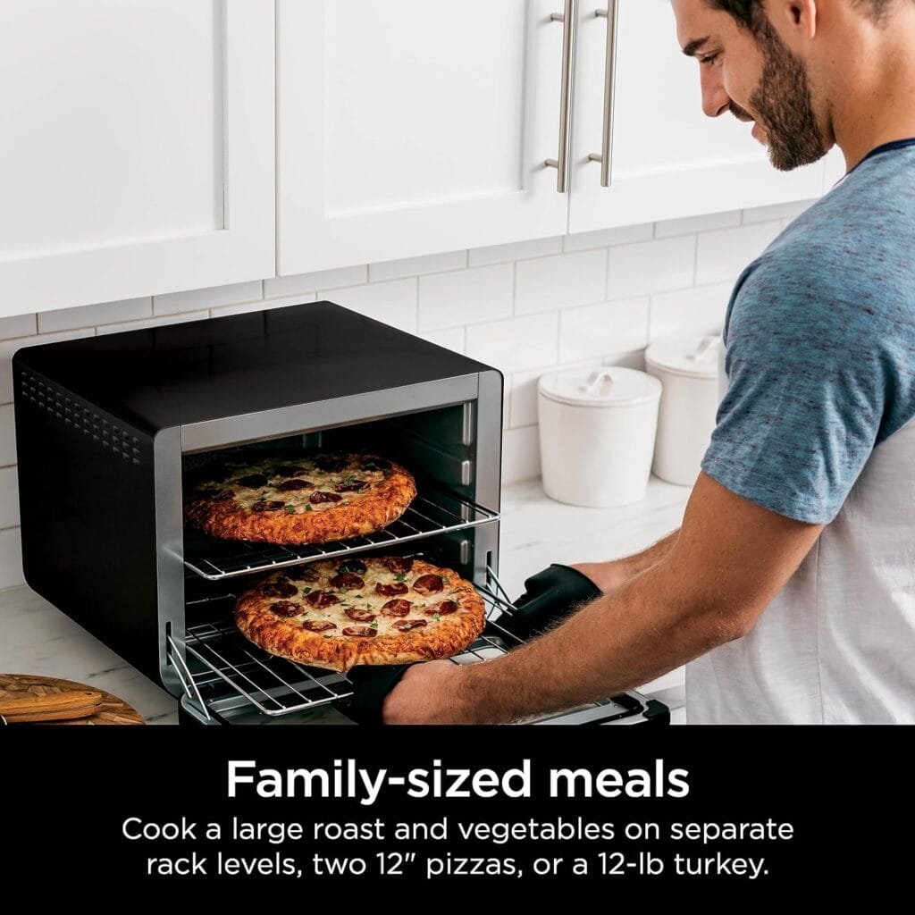 Ninja DT201 Foodi 10-in-1 XL Pro Air Fry Digital Countertop Convection Toaster Oven with Dehydrate and Reheat, 1800 Watts, Stainless Steel Finish Ninja DT201 Foodi 10-in-1 XL Pro Air Fry Digital Countertop Convection Toaster Oven with Dehydrate and Reheat, 1800 Watts, Stainless Steel Finish