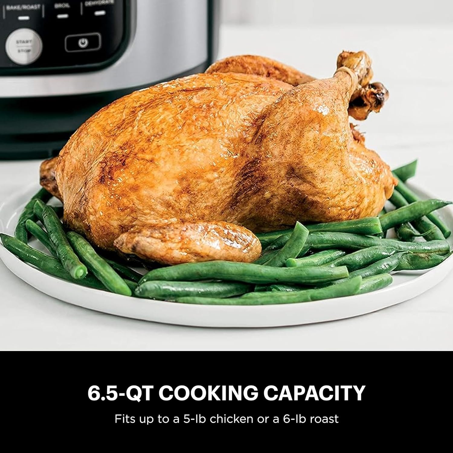 Ninja FD302 Foodi 11-in-1 Pro 6.5 qt. Pressure Cooker Air Fryer that Steams, Slow Cooks, Sears, Sautés, Dehydrates More, with 4.6 qt. Crisper Plate, Nesting Broil Rack Recipe Book, Silver/Black Ninja FD302 Foodi 11-in-1 Pro 6.5 qt. Pressure Cooker Air Fryer that Steams, Slow Cooks, Sears, Sautés, Dehydrates More, with 4.6 qt. Crisper Plate, Nesting Broil Rack Recipe Book, Silver/Black