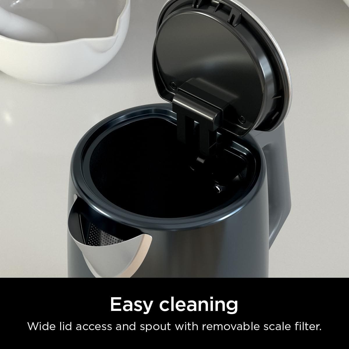 Ninja KT200BL Precision Temperature Electric Kettle, 1500 watts, BPA Free, Stainless, 7-Cup Capacity, Hold Temp Setting, Blue Stainless Ninja KT200BL Precision Temperature Electric Kettle, 1500 watts, BPA Free, Stainless, 7-Cup Capacity, Hold Temp Setting, Blue Stainless