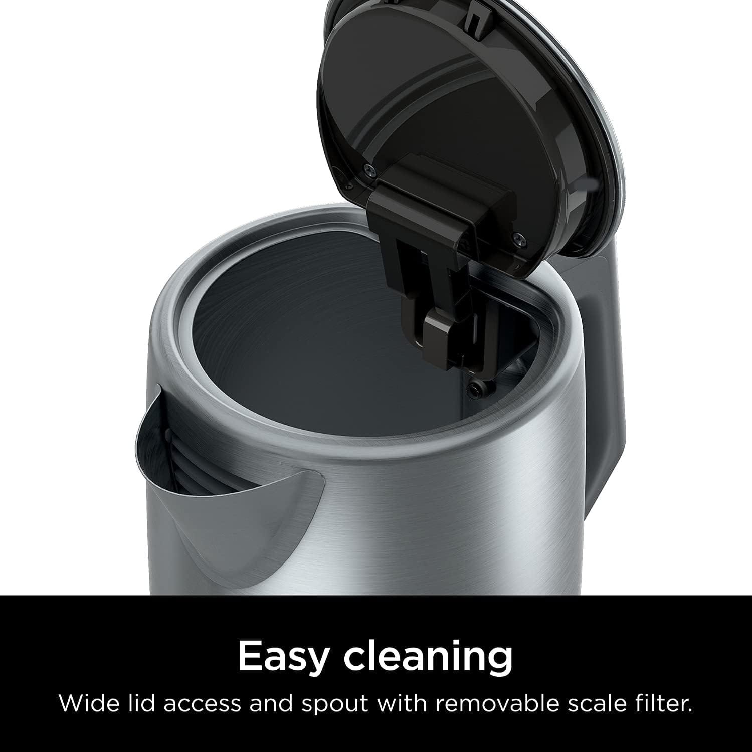 Ninja KT200BL Precision Temperature Electric Kettle, 1500 watts, BPA Free, Stainless, 7-Cup Capacity, Hold Temp Setting, Blue Stainless Ninja KT200BL Precision Temperature Electric Kettle, 1500 watts, BPA Free, Stainless, 7-Cup Capacity, Hold Temp Setting, Blue Stainless