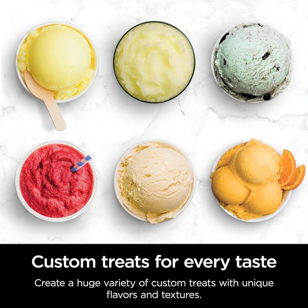 Ninja NC501 CREAMi Deluxe 11-in-1 Ice Cream  Frozen Treat Maker for Ice Cream, Sorbet, Milkshakes, Frozen Drinks  More, 11 Programs, Perfect for Kids, Silver, 11 Functions + (2) 24 oz. Pints
