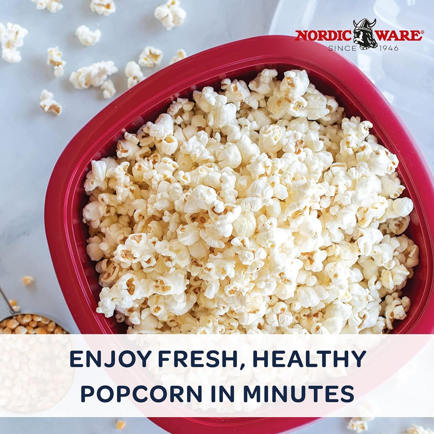 Nordic Ware Quick Pop Single Serve Popper, Red, 8 Cup Nordic Ware Quick Pop Single Serve Popper, Red, 8 Cup