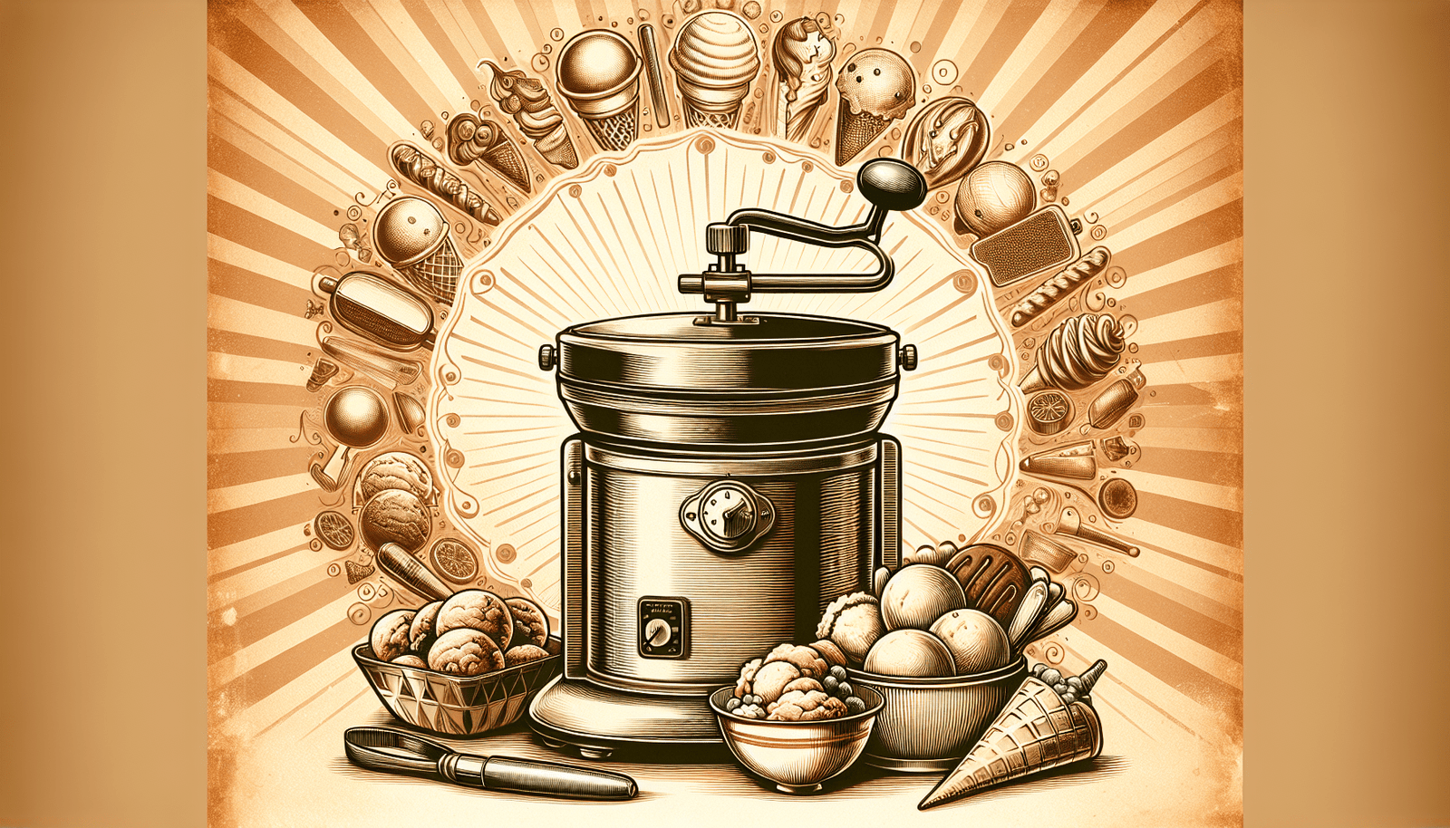 Nostalgia ICMW4NHDB 4-Quart Wood Bucket Ice Cream Maker