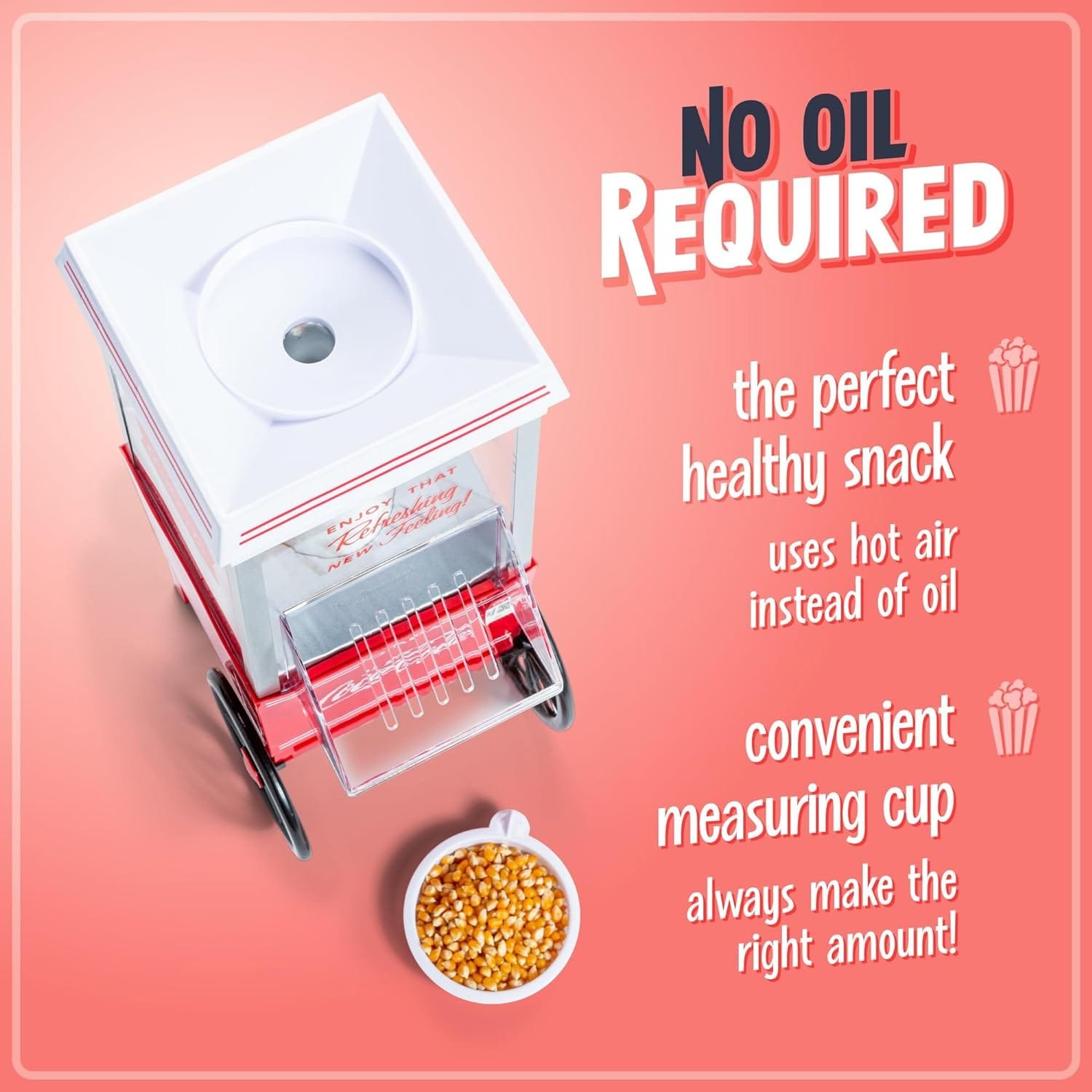 nostalgia-popcorn-maker-12-cups-hot-air-popcorn-machine-with-measuring-cap-oil-free-vintage-movie-theater-style-red-1 - Cooking Appliance World