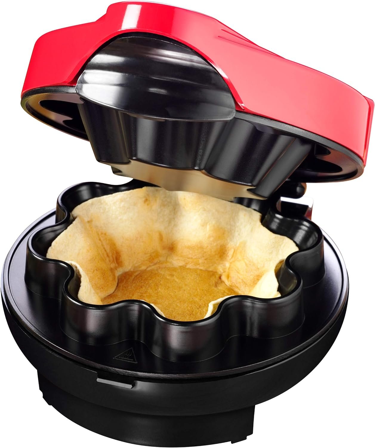 Nostalgia Taco Tuesday Tortilla Bowl Maker For Baked Taco Bowls, Tostadas, Salads, Dips, Appetizers, and Desserts, 8 to 10 Inch Tortillas, Red Nostalgia Taco Tuesday Tortilla Bowl Maker For Baked Taco Bowls, Tostadas, Salads, Dips, Appetizers, and Desserts, 8 to 10 Inch Tortillas, Red