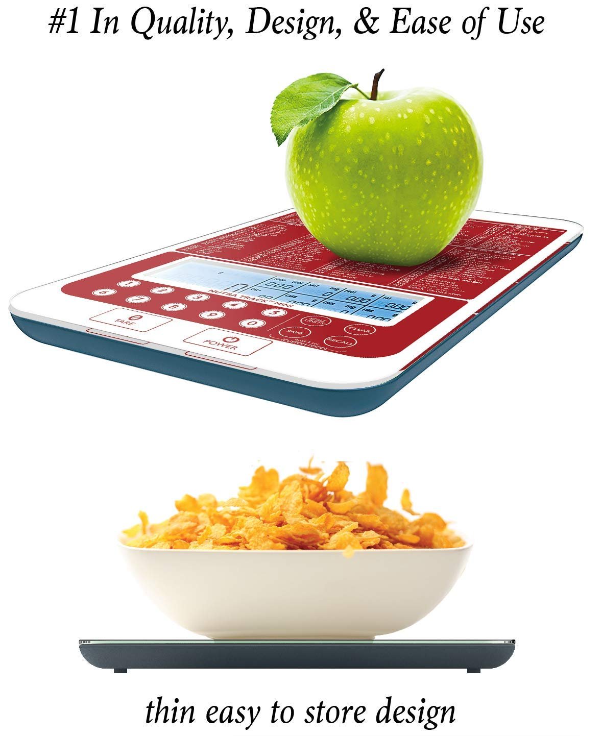 NUTRA TRACK Food and Nutrition Scale, an American Co. You CAN FIND Cheaper BUT You Cant FIND Better, Our Proprietary USDA Nutritional Calculator, Supported and Designed in Seattle WA.