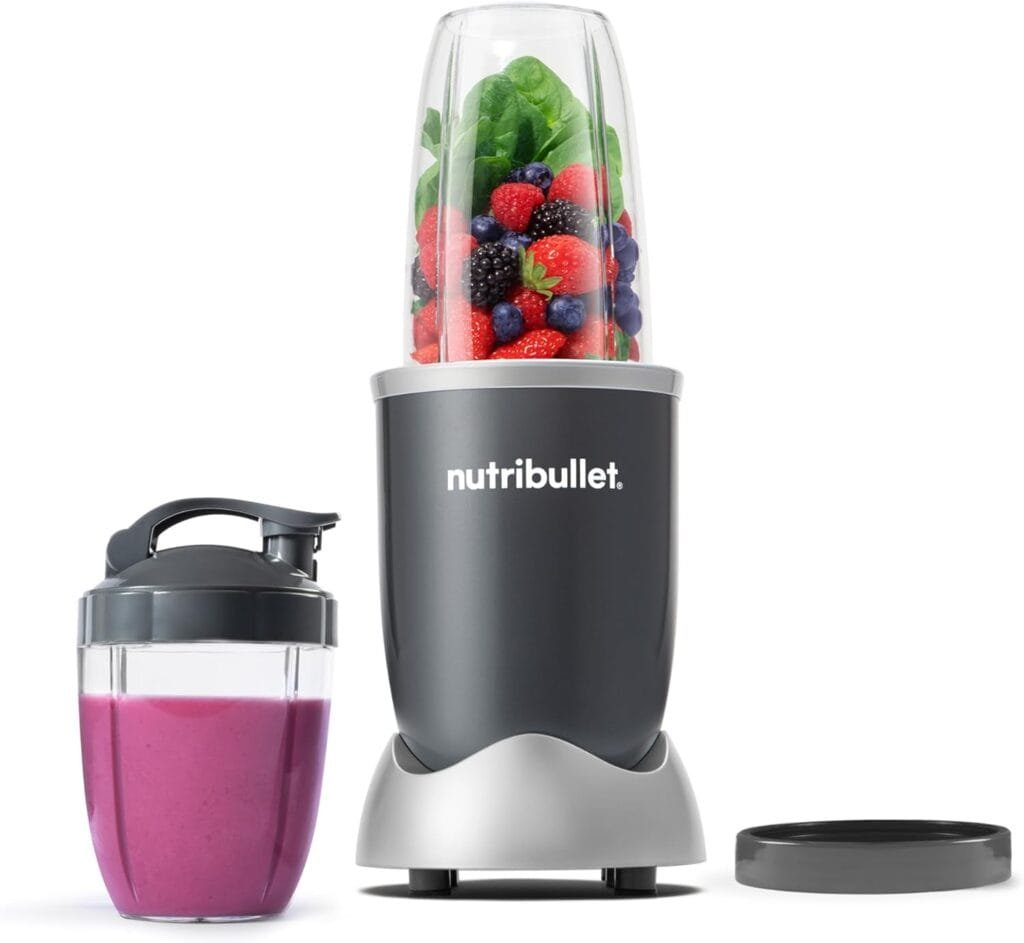nutribullet Personal Blender for Shakes, Smoothies, Food Prep, and Frozen Blending, 24 Ounces, 600 Watt, Gray, (NBR-0601) nutribullet Personal Blender for Shakes, Smoothies, Food Prep, and Frozen Blending, 24 Ounces, 600 Watt, Gray, (NBR-0601)