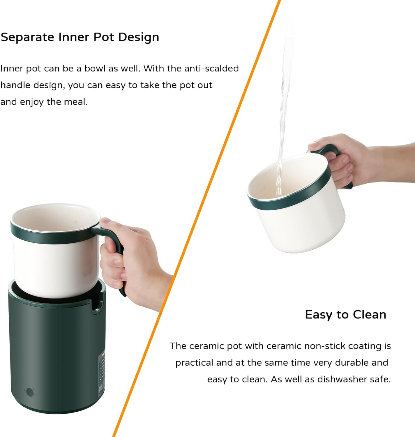 OCTAVO 2 Cup Rice Cooker Mini Small Size 5 Preset Function with 4/6/8 Delay Timer, 1.0L Rice Cooker with Portable Handle, Simplicity Glass Lid Small Rice Cooker for 1-2 People, Rice maker,green OCTAVO 2 Cup Rice Cooker Mini Small Size 5 Preset Function with 4/6/8 Delay Timer, 1.0L Rice Cooker with Portable Handle, Simplicity Glass Lid Small Rice Cooker for 1-2 People, Rice maker,green