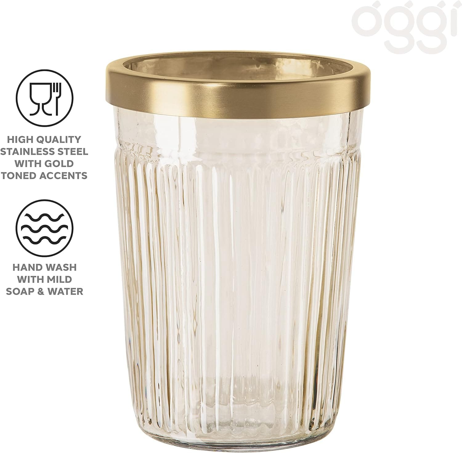 OGGI Iceless Wine Chiller with Removable Cooler Inserts - Highly Rated Wine Bottle Chiller and Single Wine Bottle Cooler, Ideal Wine Gifts; Keeps Wine Chilled for Hours, Stainless Steel