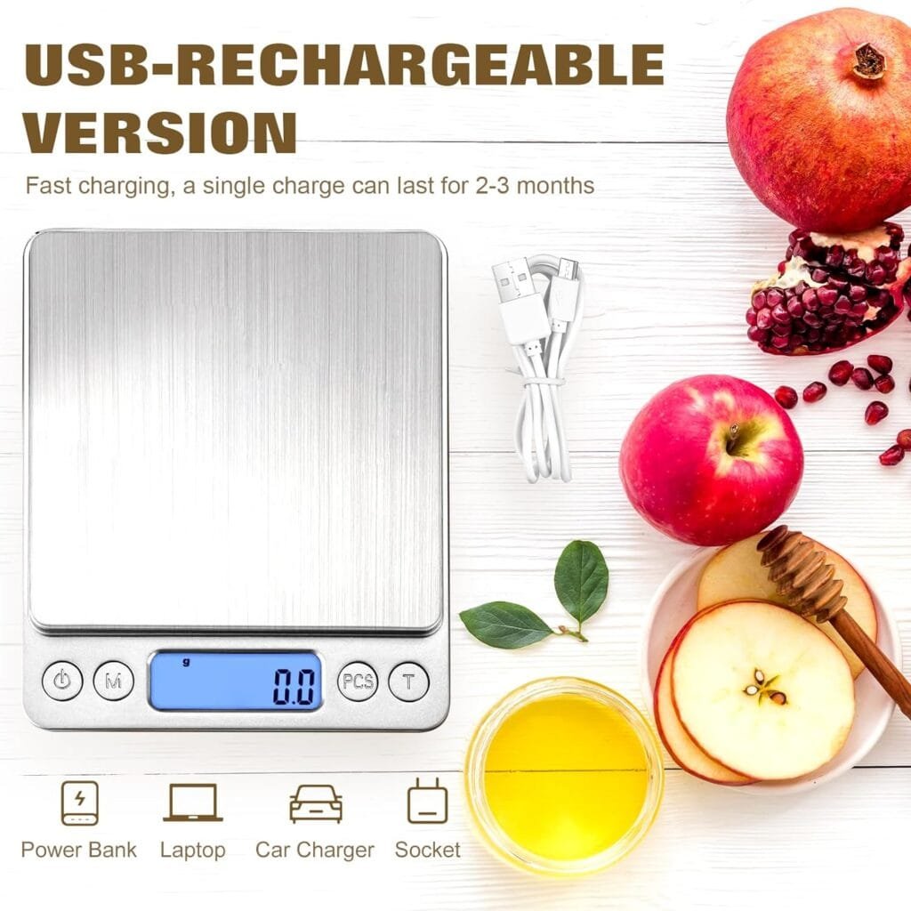 OGWAI Rechargeable Food Scale With Grams and Oz, Multifunction Kitchen Scale for Food - Small Kitchen Appliances OGWAI Rechargeable Food Scale With Grams and Oz, Multifunction Kitchen Scale for Food - Small Kitchen Appliances
