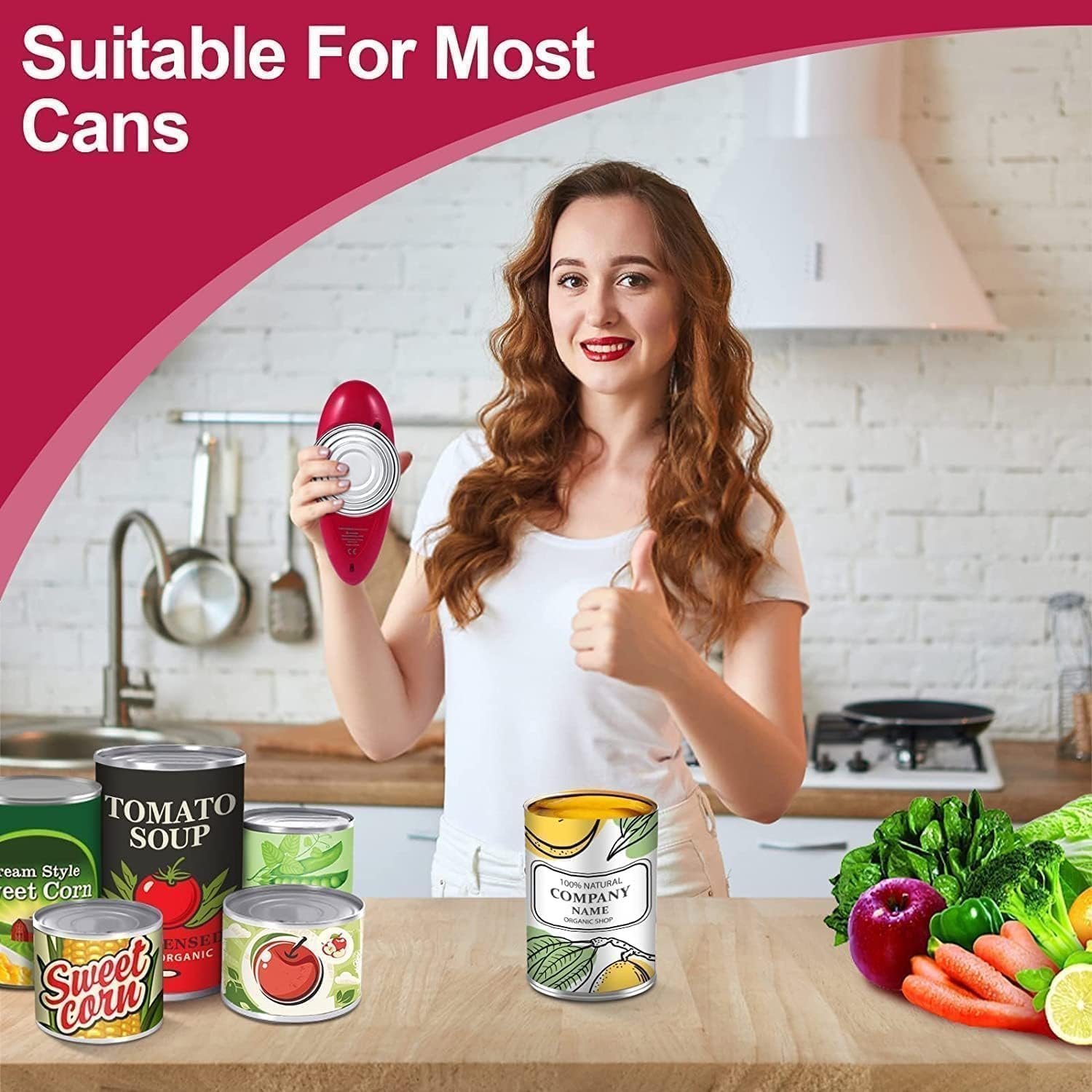 One Touch Battery Operated Electric Can Opener Easy Open Any Can Size with No Sharp Edge, Hands Free and Food-Safe Automatic Can Opener, Kitchen Gadget Electric Can Opener for Seniors with Arthritis One Touch Battery Operated Electric Can Opener Easy Open Any Can Size with No Sharp Edge, Hands Free and Food-Safe Automatic Can Opener, Kitchen Gadget Electric Can Opener for Seniors with Arthritis