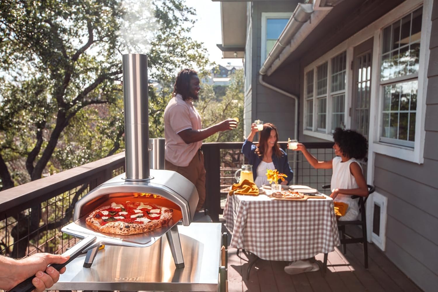 ooni Fyra 12 Wood Fired Outdoor Pizza Oven - Portable Hard Wood Pellet Pizza Oven - Ideal for Any Outdoor Kitchen - Outdoor Cooking Pizza Maker - Backyard Pizza Ovens - Countertop Pizza Oven ooni Fyra 12 Wood Fired Outdoor Pizza Oven - Portable Hard Wood Pellet Pizza Oven - Ideal for Any Outdoor Kitchen - Outdoor Cooking Pizza Maker - Backyard Pizza Ovens - Countertop Pizza Oven