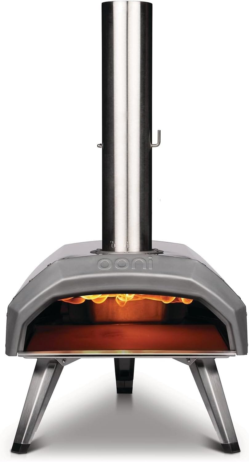 Ooni Karu 12 Multi-Fuel Outdoor Pizza Oven – Portable Wood Fired and Gas Pizza Oven – Outdoor Cooking Pizza Maker - Pizza Oven For Authentic Stone Baked Pizzas - Countertop Pizza Oven